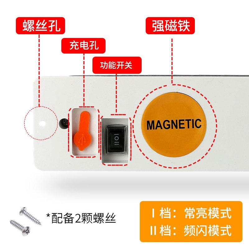 太阳能警示灯夜间爆闪船用红黄蓝常亮频闪防水信号施工LED警告灯 - 图0