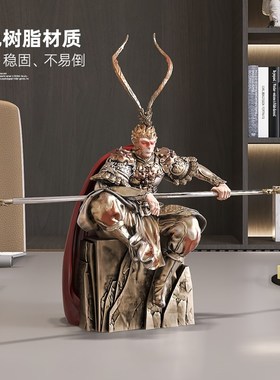 齐天大圣孙悟空酒柜摆件办公室工位桌面工艺品斗战胜佛模型手办