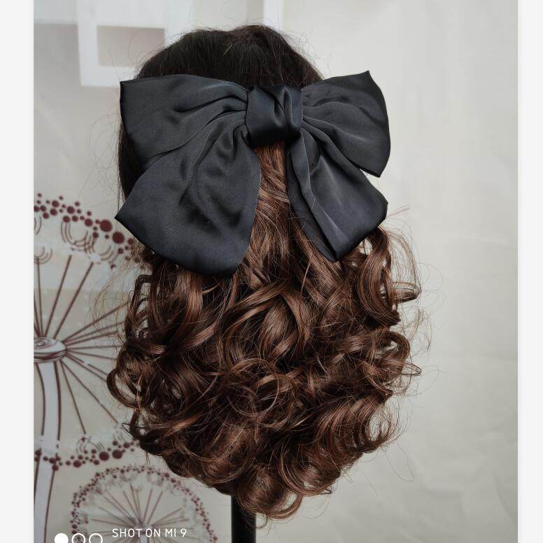 2020新款马尾插梳雪纺蝴蝶结马尾短卷发女烫卷短抓夹马尾梨花卷,淘宝优惠券,粉丝福利购,淘宝优惠卷