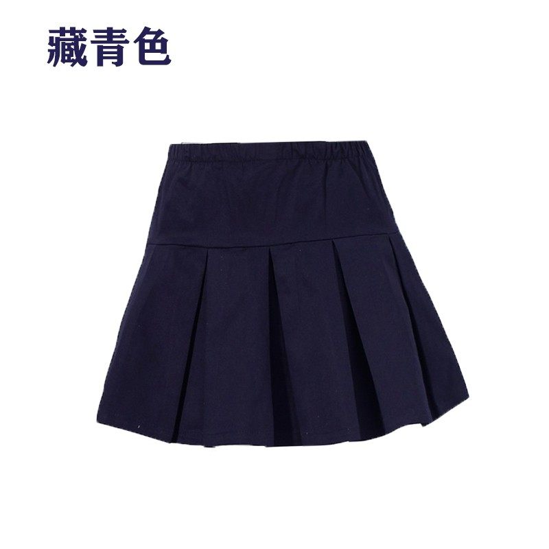 女童卡其半身裙中大童薄儿童女孩米色校服班服裙学生藏青百褶裙子,淘宝优惠券,粉丝福利购,淘宝优惠卷