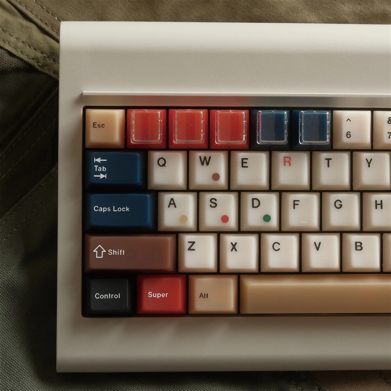 混灯雾透键帽透明光黑灯PC适客制化机械键盘ace68夜魔wooting60he - 图0