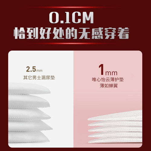 Visiel唯心怡男士隐形护垫尿漏内裤贴痔疮垫卫生巾干爽应急尿袋 - 图3