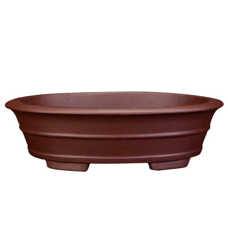 紫砂花盆精品长方形大号腰圆阳台桌面绿植盆景盆室内假山多肉老桩 - 图3