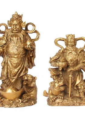 杨铜记 铜赵公明 铜虎财神 立虎财神  武财神 铜器