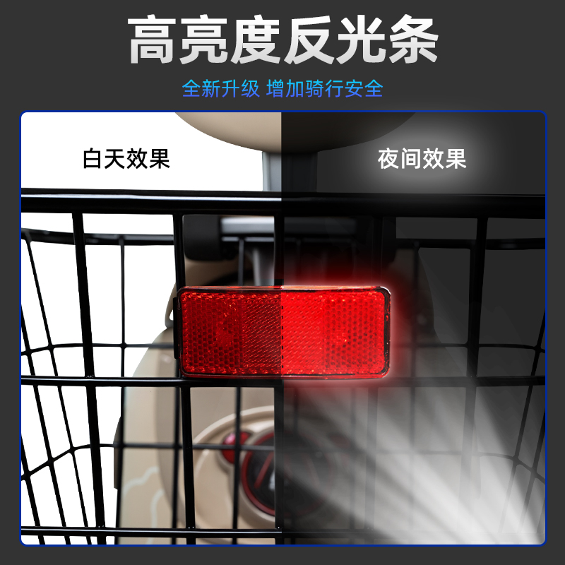 小牛电瓶电动车后置车筐后尾后备箱储物置物挂包收纳防水装饰配件 - 图2