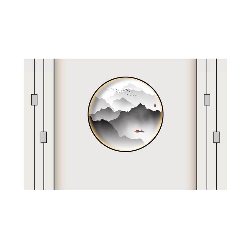 新中式浮雕花鸟电视背景墙布客厅沙发招财麋鹿壁画卧室影视墙壁布,淘宝优惠券,粉丝福利购,淘宝优惠卷