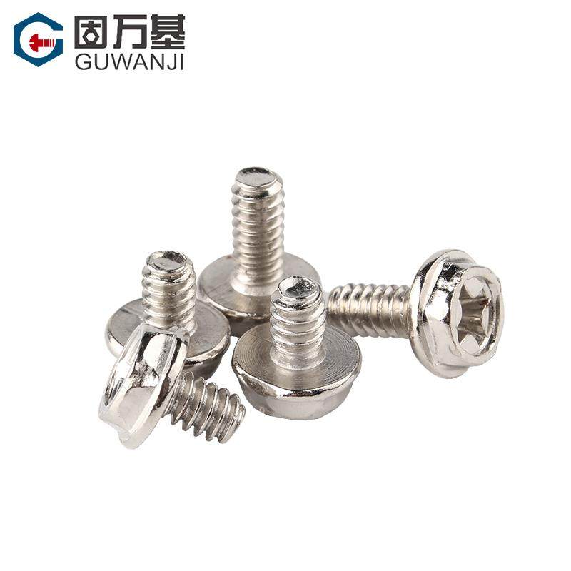Cross external hexagonal screw computer case desktop computer power supply with pad screw 3.5 coarse teeth American #6*5