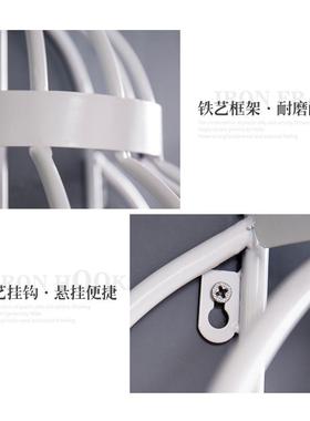 复古铁艺落地鸟笼置物架卧室创意收纳架简约工艺品客厅摆件装饰品