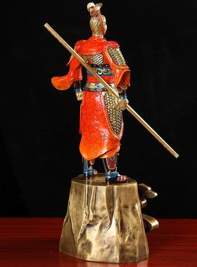 《大圣归来》孙悟空全铜摆件斗战胜佛工艺品办公室桌面玄关装饰品