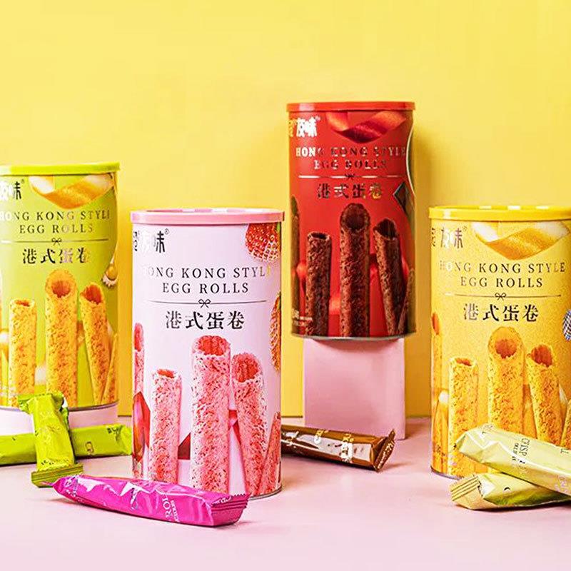 超友味港式蛋卷168g 注心饼干闽南特色解馋糕点休闲解馋吃货零食 - 图3