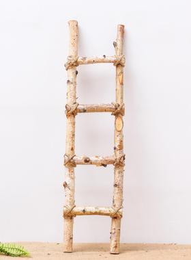 木梯摆饰摆件幼儿园森系植物角户外装饰园区景观别墅庭院花园布置