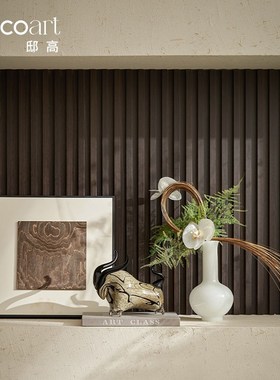 邸高公司入户玄关造景设计师软装布置新中式茶几托盘摆件套装组合