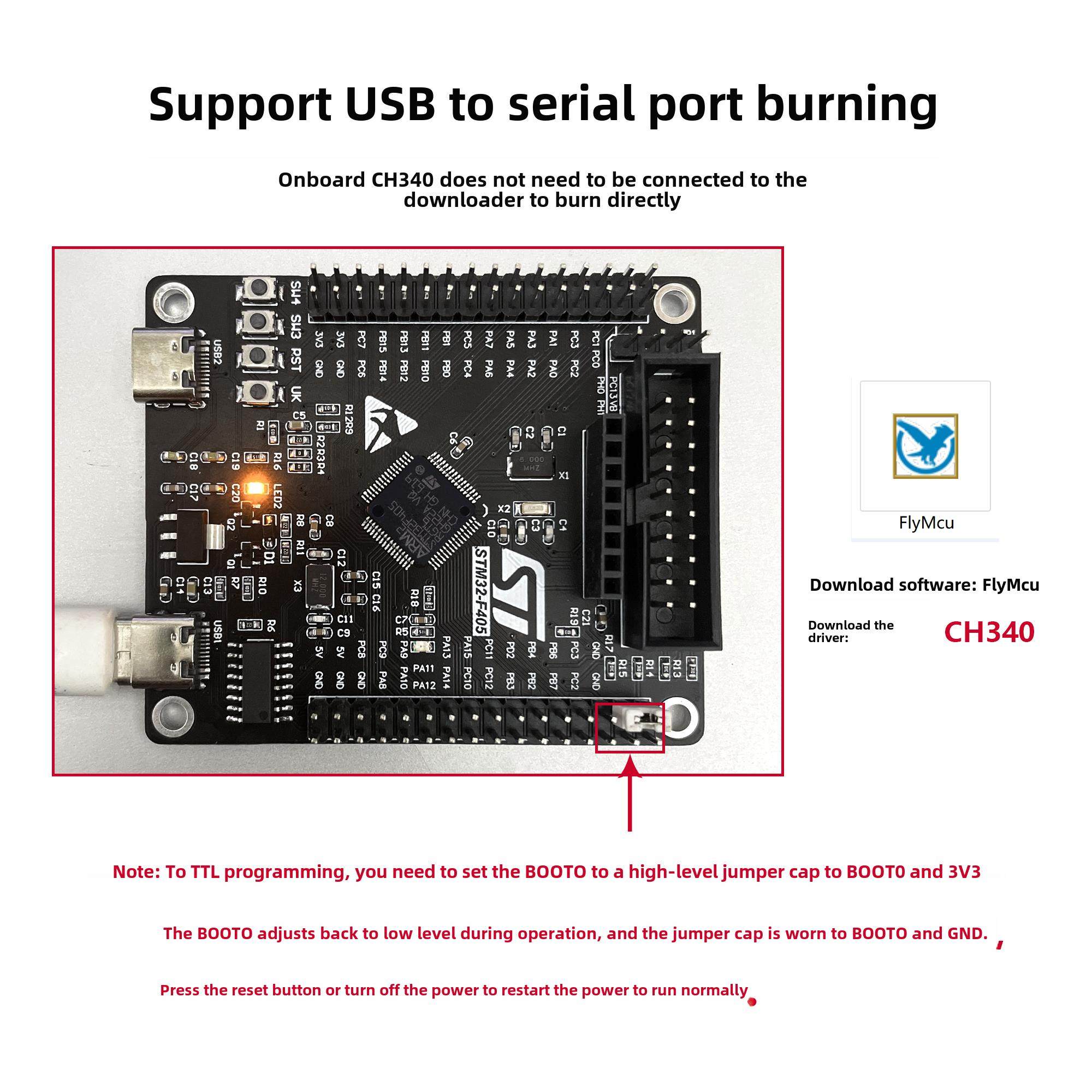 原装STM32F405RGT6开发板 嵌入式STM32单片机 核心板系统板学习板 - 图0