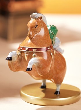 朱炳仁铜 马上有财马摆件家居办公室桌面装饰品开业节日礼物