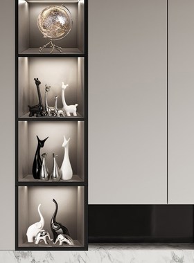 北欧家居陶瓷摆件玄关客厅酒柜电视柜装饰品桌面小摆设乔迁礼物