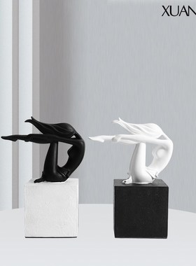 欧式创意舞蹈少女摆件简约家居客厅酒柜电视柜橱柜装饰品摆设礼物