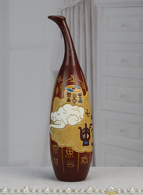 天鹅创意花瓶装饰品节日礼品结婚摆件客厅家居工艺品陶瓷手工艺术