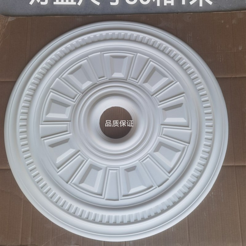 雪松石膏工厂简欧式客餐厅石膏线条吊顶石膏线条雕花造型灯盘拼花 - 图3