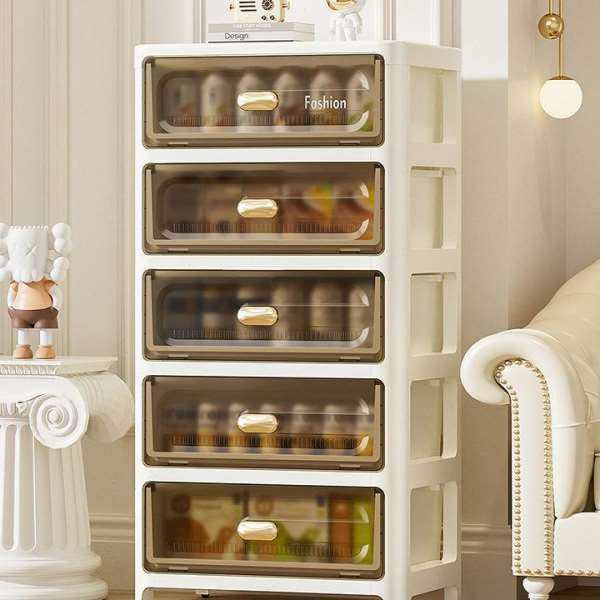 35cm wide drawer storage cabinet multi-layer finishing cabinet plastic storage cabinet household storage cabinet with pulley