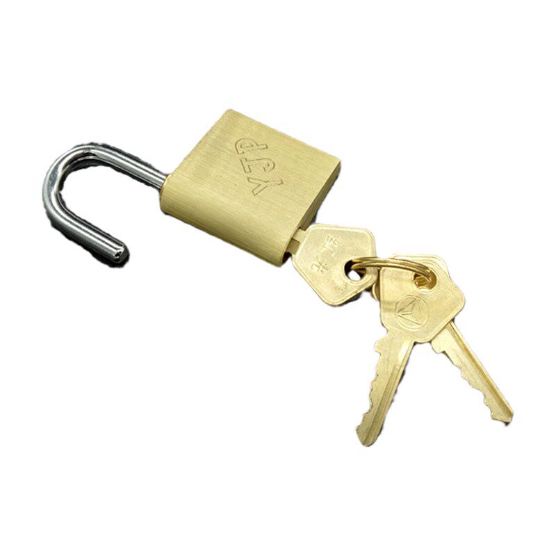 Hot selling rounded corner brand copper top padlock student dormitory lock drawer cabinet lock small lock head copper lock Internet cafe chassis copper lock