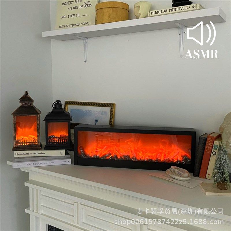 新款仿真火焰灯壁炉氛围灯小夜灯家用卧室台灯火炉桌面新年装饰灯,淘宝优惠券,粉丝福利购,淘宝优惠卷
