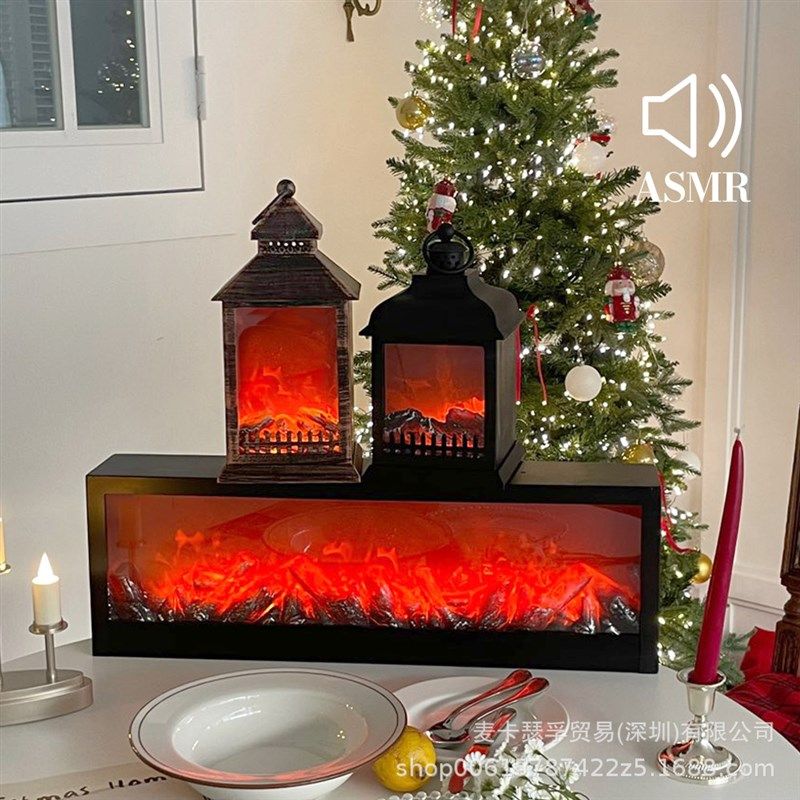 新款仿真火焰灯壁炉氛围灯小夜灯家用卧室台灯火炉桌面新年装饰灯,淘宝优惠券,粉丝福利购,淘宝优惠卷