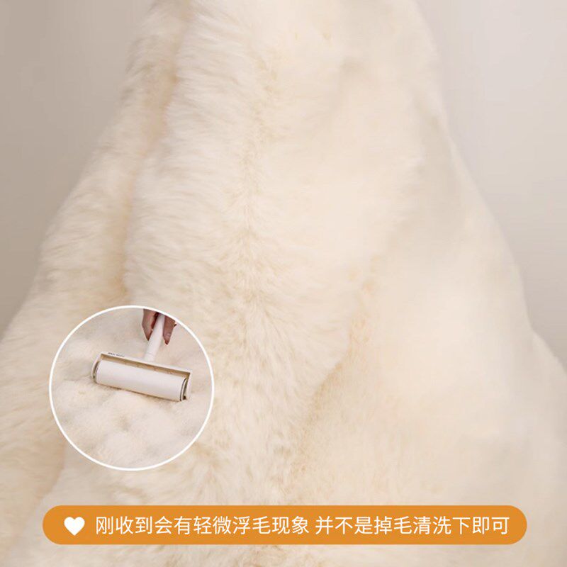 加厚仿兔毛卧室床边毯柔软泡泡绒级感飘窗房间地垫奶油风秋冬,淘宝优惠券,粉丝福利购,淘宝优惠卷