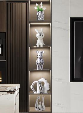 家里摆件房间招财桌红酒架小装饰暴力熊工艺品摆设高端大气上档次