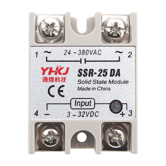 220V AC Solid State Relay ຂະຫນາດນ້ອຍ 24V ໄລຍະດຽວ 40A DC ຄວບຄຸມ AC module SSR-40DA