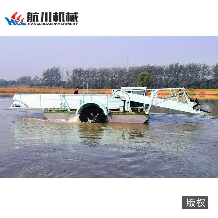 水上除草机液压自动水草水葫芦粉碎船芦苇水浮莲收割机械,淘宝优惠券,粉丝福利购,淘宝优惠卷