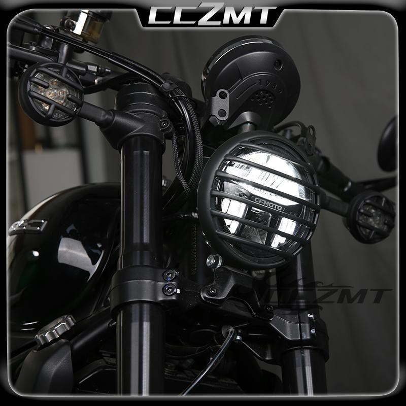 适用春风450CLC摩托车改装件护杠保险杠靠背挡泥板猪头罩护手配件 - 图2