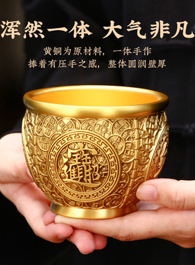 铜香炉家用招财进宝供佛烧香炉室内上香炉供奉财神爷聚宝盆焚香炉