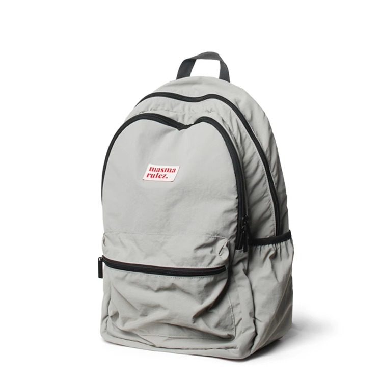 MASMARULEZ官方正品现货 双肩包百搭防水尼龙书包多口袋背包 灰色,淘宝优惠券,粉丝福利购,淘宝优惠卷