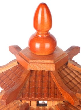 七层桃木文昌塔实木雕刻工艺品7层文昌塔孩子书房书桌卧室摆件