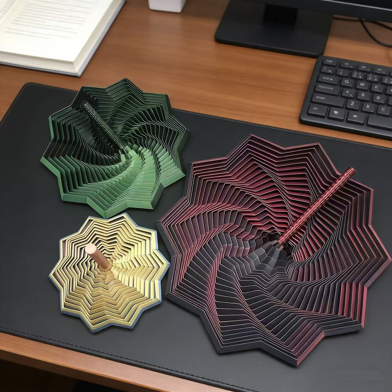 3D打印萝卜塔压套环螺旋八角星魔幻解压治愈创意立体模型桌面玩具,淘宝优惠券,粉丝福利购,淘宝优惠卷