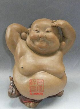 陶瓷工艺品 石湾公仔 五福临门 佛