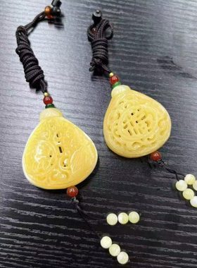 优化黄塑料镂空香囊款吊坠女款香囊挂坠饰品 礼物懂货的拍哈