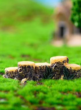 迷你树桩树墩木桩微景观盆景仿真植物树干装饰品树脂diy造景摆件