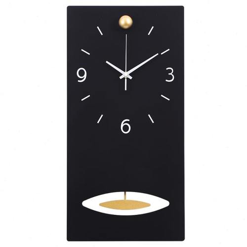 时钟挂钟客厅现代简约长型极简家用挂表时尚竖款网红创意轻奢钟表 - 图3