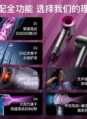 德国真高速负离子速干吹风机