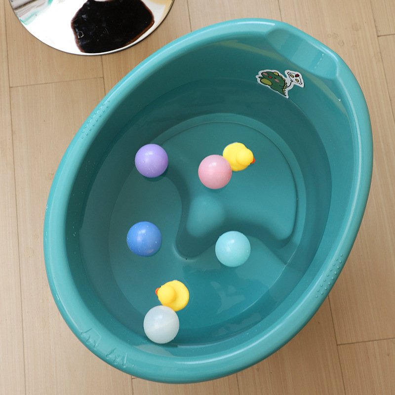 儿童泡澡桶3岁以上宝宝洗0一6冬天可坐大号婴浴沐浴盆家用小孩游 - 图0