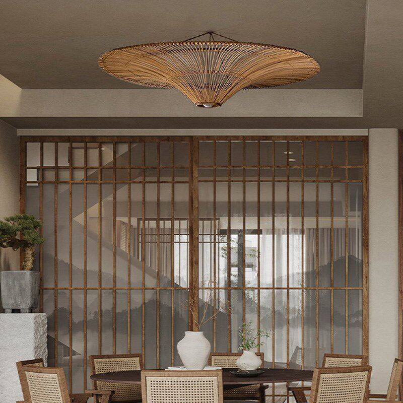 侘寂风吊灯复古高端酒店民宿客厅卧室装饰东南亚风格藤编灯具,淘宝优惠券,粉丝福利购,淘宝优惠卷