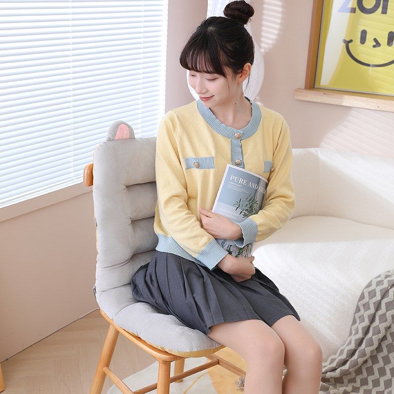 椅子坐垫冬季办公室久坐学生座垫靠背一体垫子餐椅躺椅护腰屁股垫,淘宝优惠券,粉丝福利购,淘宝优惠卷