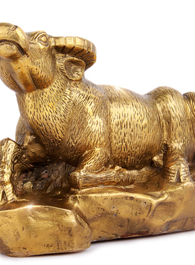 天御阁铜十二生肖牛摆件工艺品招财家居客厅装饰品创意生日礼物