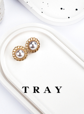 简约饰品戒指拍照摄影收纳盘摆件道具背景石膏柜台陈列摆台装饰