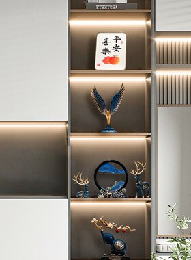 新中式平安喜乐组合电视柜酒柜摆件套装家居软装乔迁饰品礼物