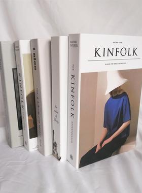 ins风现代仿真假书道具 办公室样板房客厅家居饰品杂志风拍照摆件