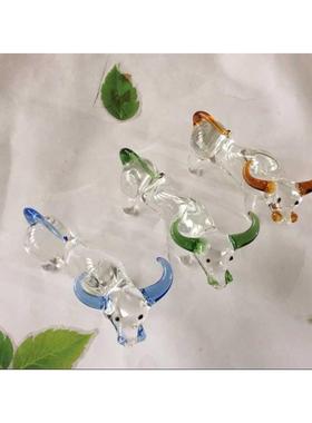 袖珍玻璃十二生肖鼠牛虎兔龙蛇马羊猴鸡狗猪摆件摆设琉璃工艺品