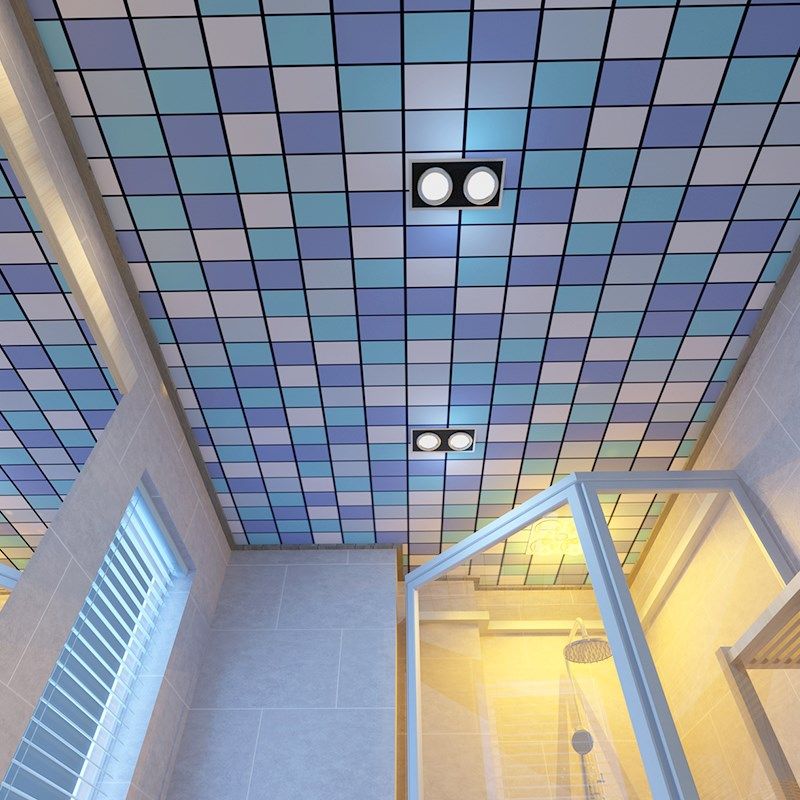 天花板自粘墙贴 吊顶装饰屋顶贴纸欧式加厚防水厨房卫生间pvc壁纸,淘宝优惠券,粉丝福利购,淘宝优惠卷