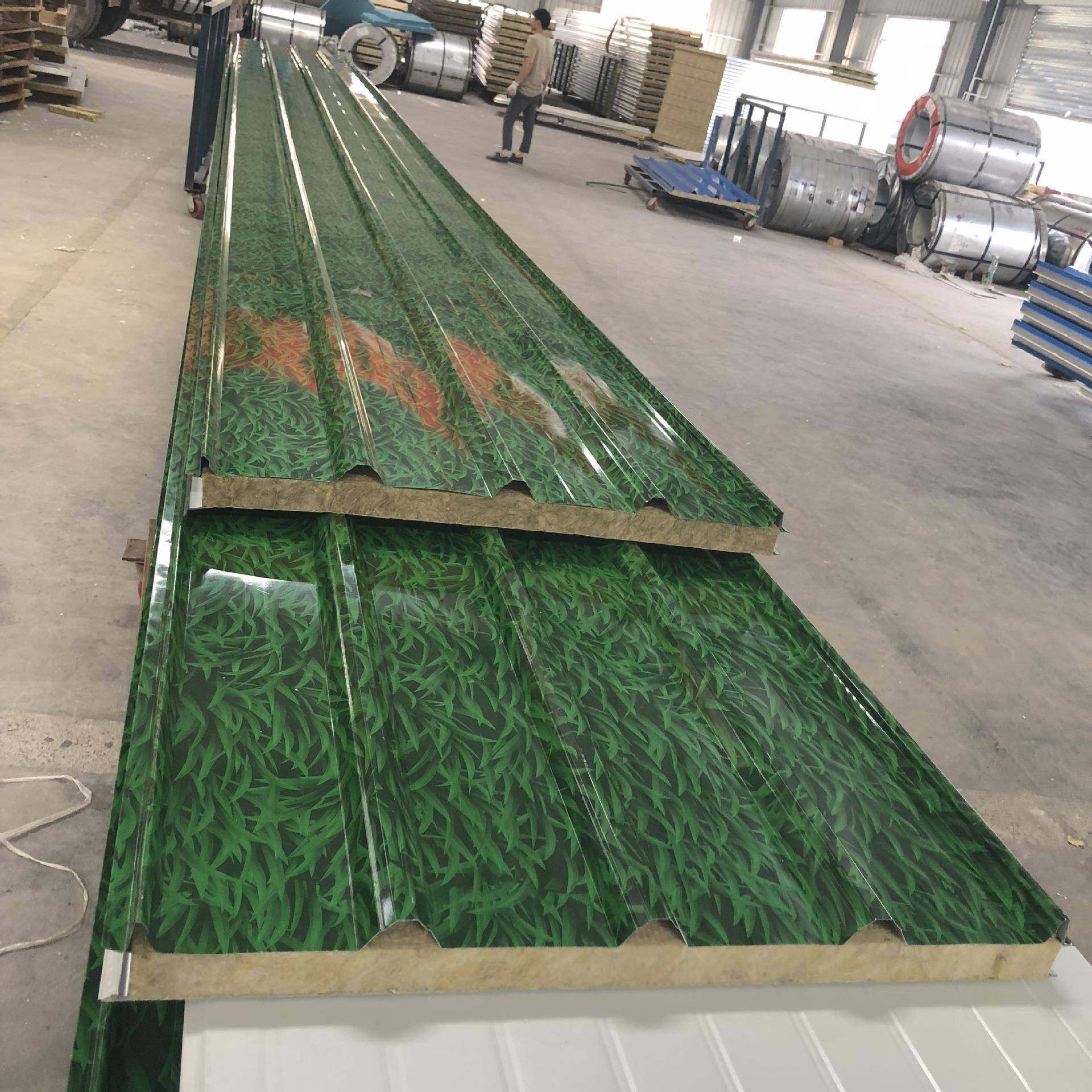 50mm岩棉夹芯瓦厂房屋顶彩钢夹芯瓦源头工厂镀铝锌彩钢板阻燃隔热,淘宝优惠券,粉丝福利购,淘宝优惠卷